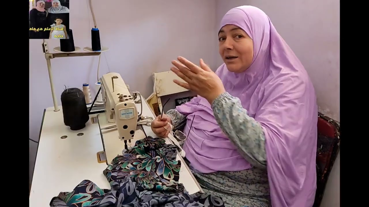 👘👘💥 اسهل طريقه قص وخياطه الاسدال في البيت للمبتدئين