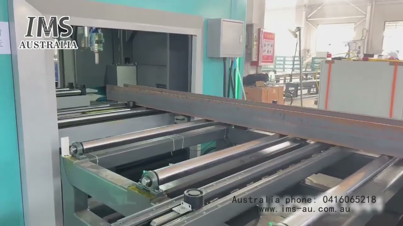 Beam Laser cutting line with auto loading and unloading