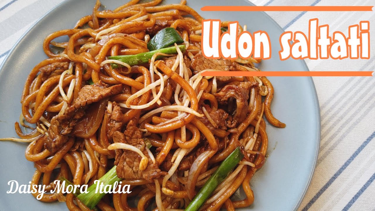 Ricetta Cinese | Udon saltati | 乾炒烏冬 | Veloce | Facile | [END SUB] | Daisy Mora Italia