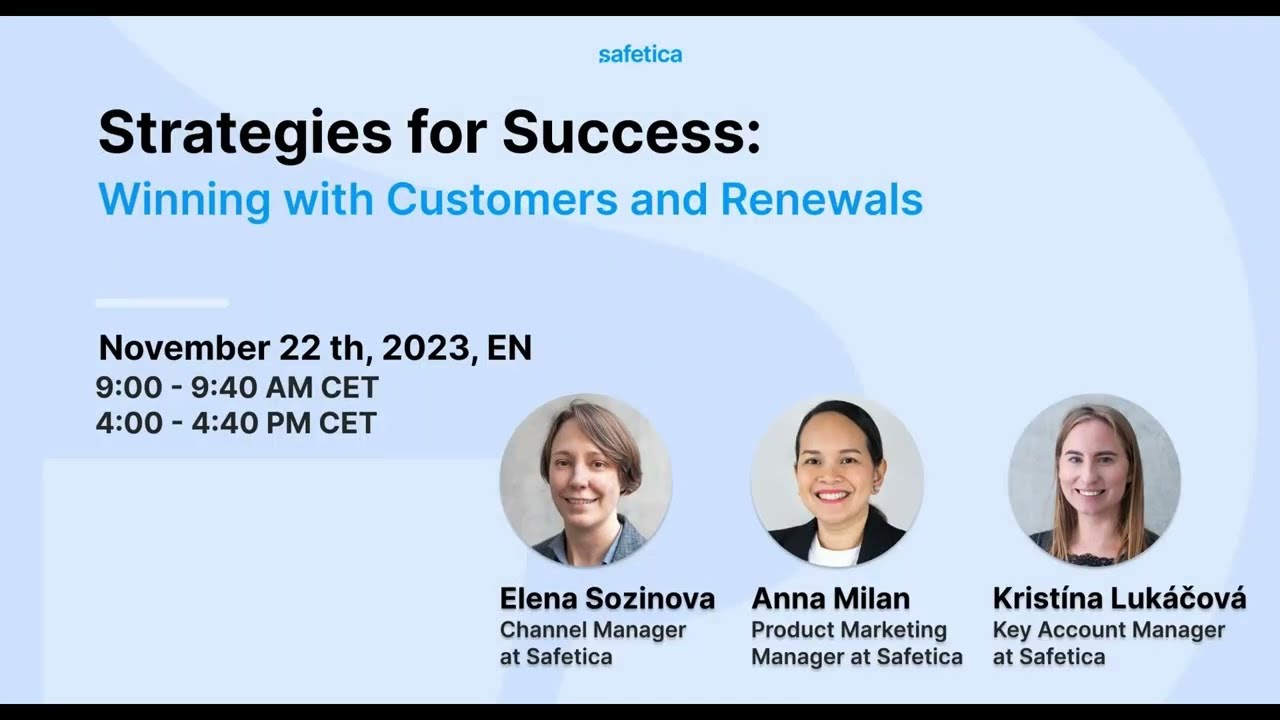 Webinar: Strategies for Success Winning with Customer and Renewals