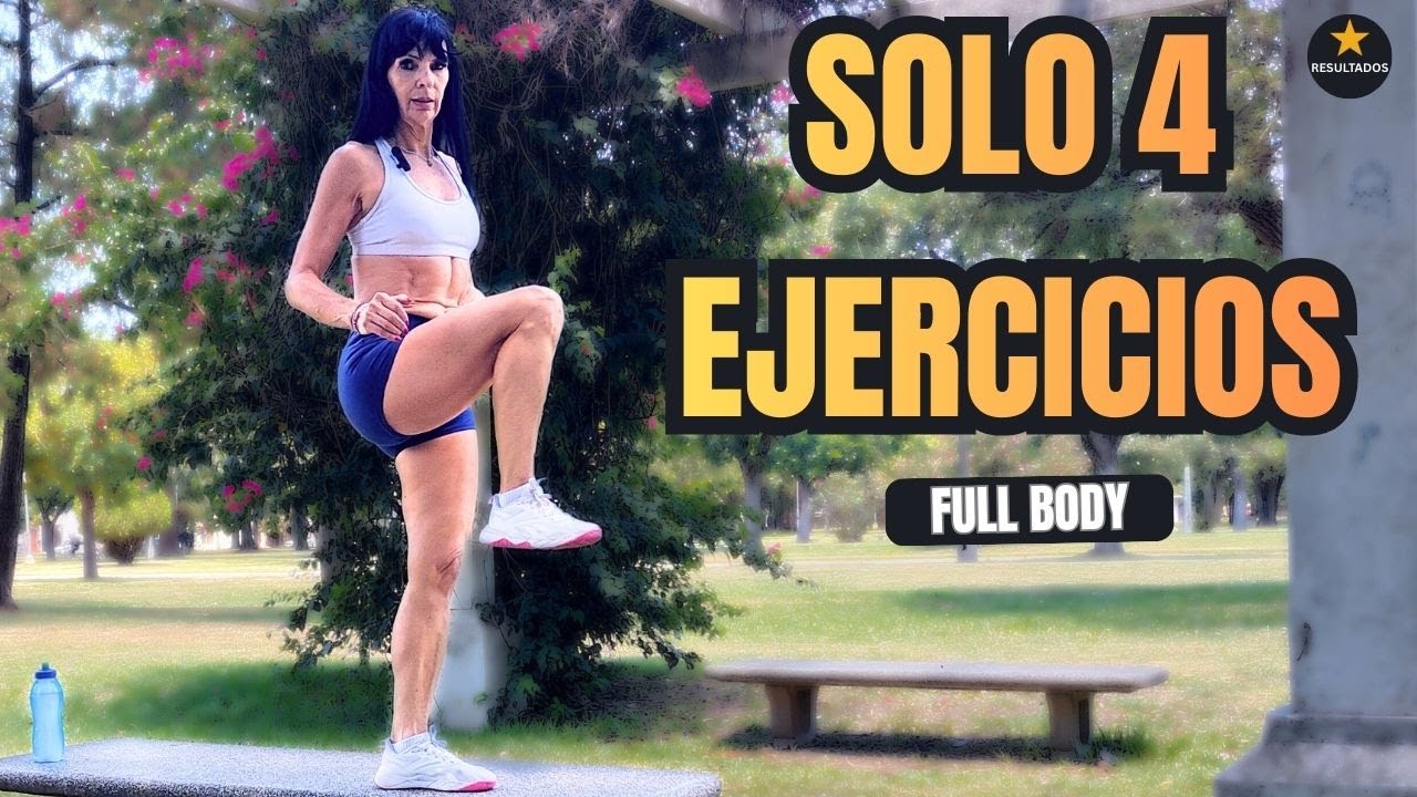 ¡Cuerpo Completo con solo 4 Ejercicios! (En cualquier lugar)