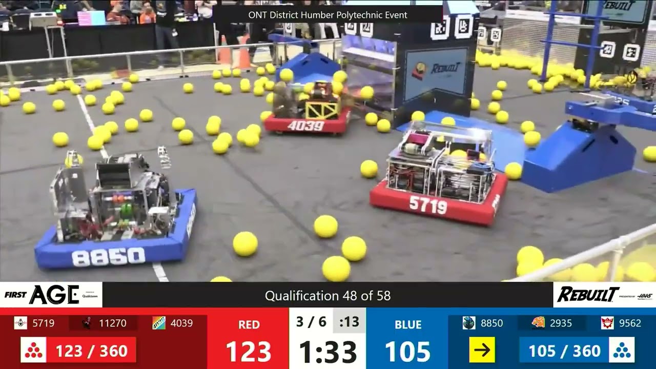 Qualification 48 - 2026 FRC ONT District Humber Polytechnic Event