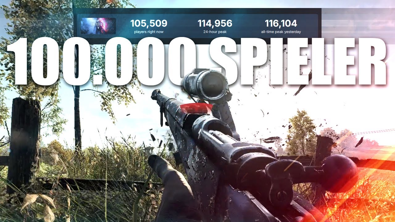 Über 100.000 Spieler in Battlefield V online!