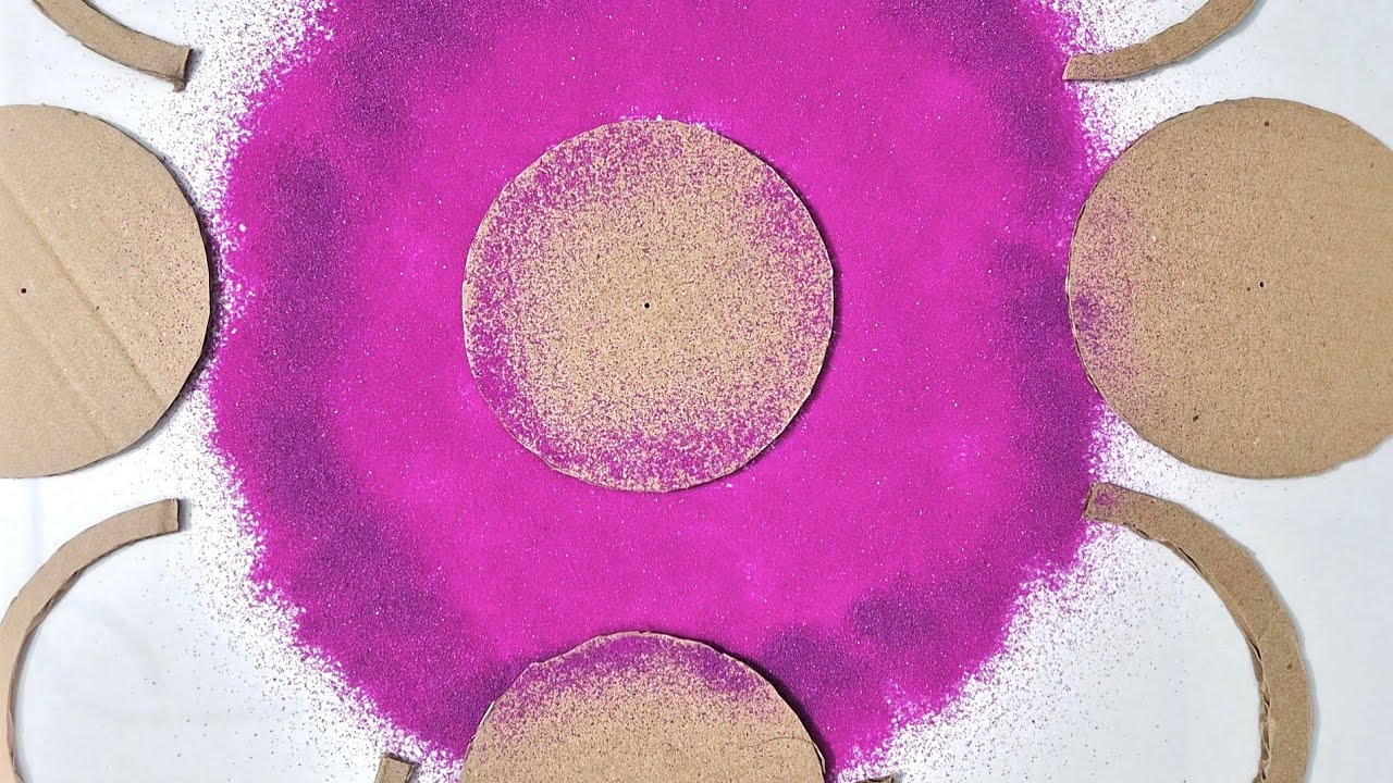 Easy, simple beautiful rangoli design || Rangoli || Sand art || Diwali rangoli || Navratri rangoli 