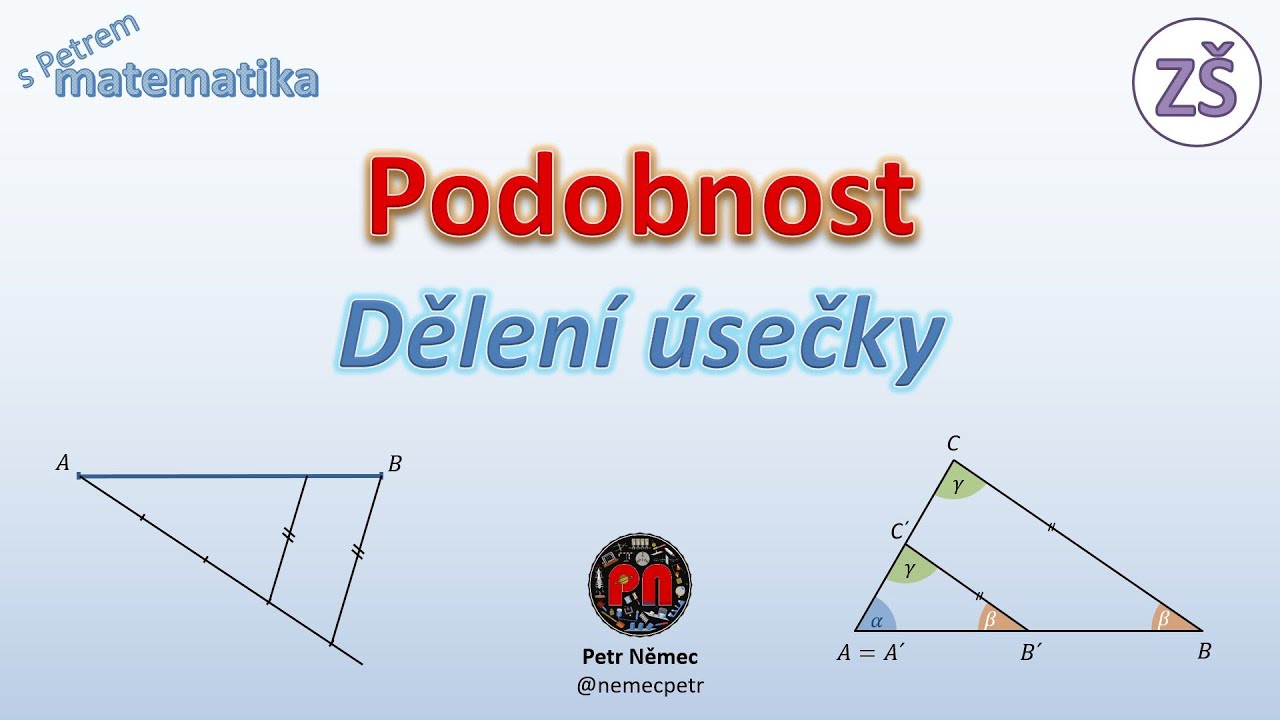 Dělení úsečky v poměru (podobnost) - matematika ZŠ