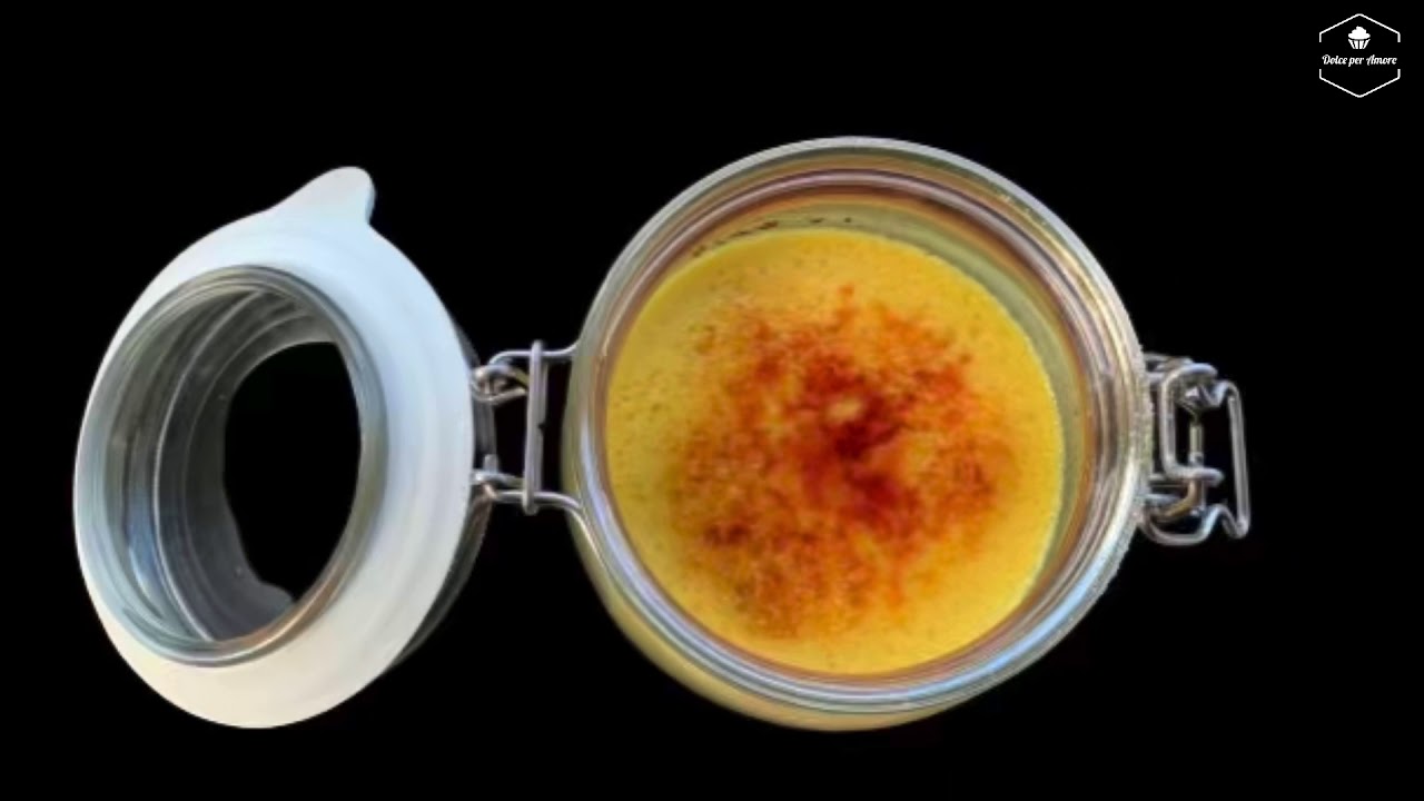Crème Brûlée di 2 ingredienti in Vasocottura al Microonde - Two Ingredienti Crème Brûlée Microwave