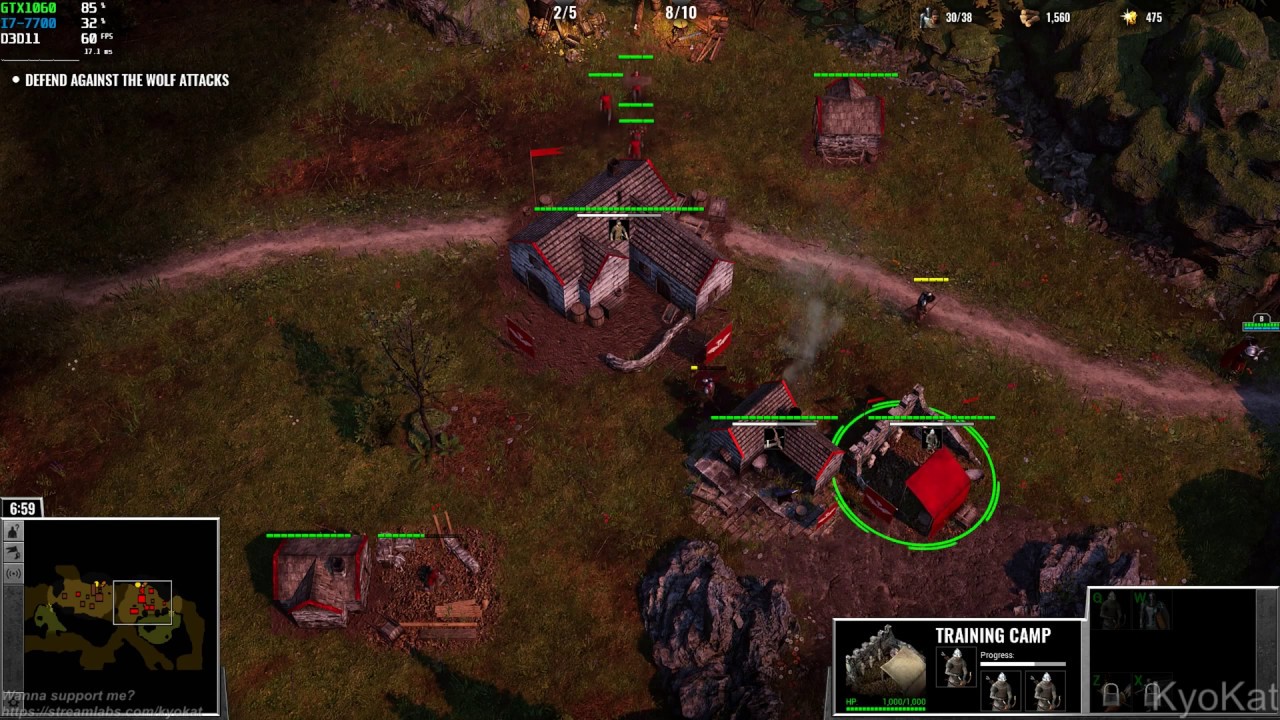 BANNERMEN [v. 1.1] Gameplay | RTS Medieval | 2019 PC Steam GTX 1060