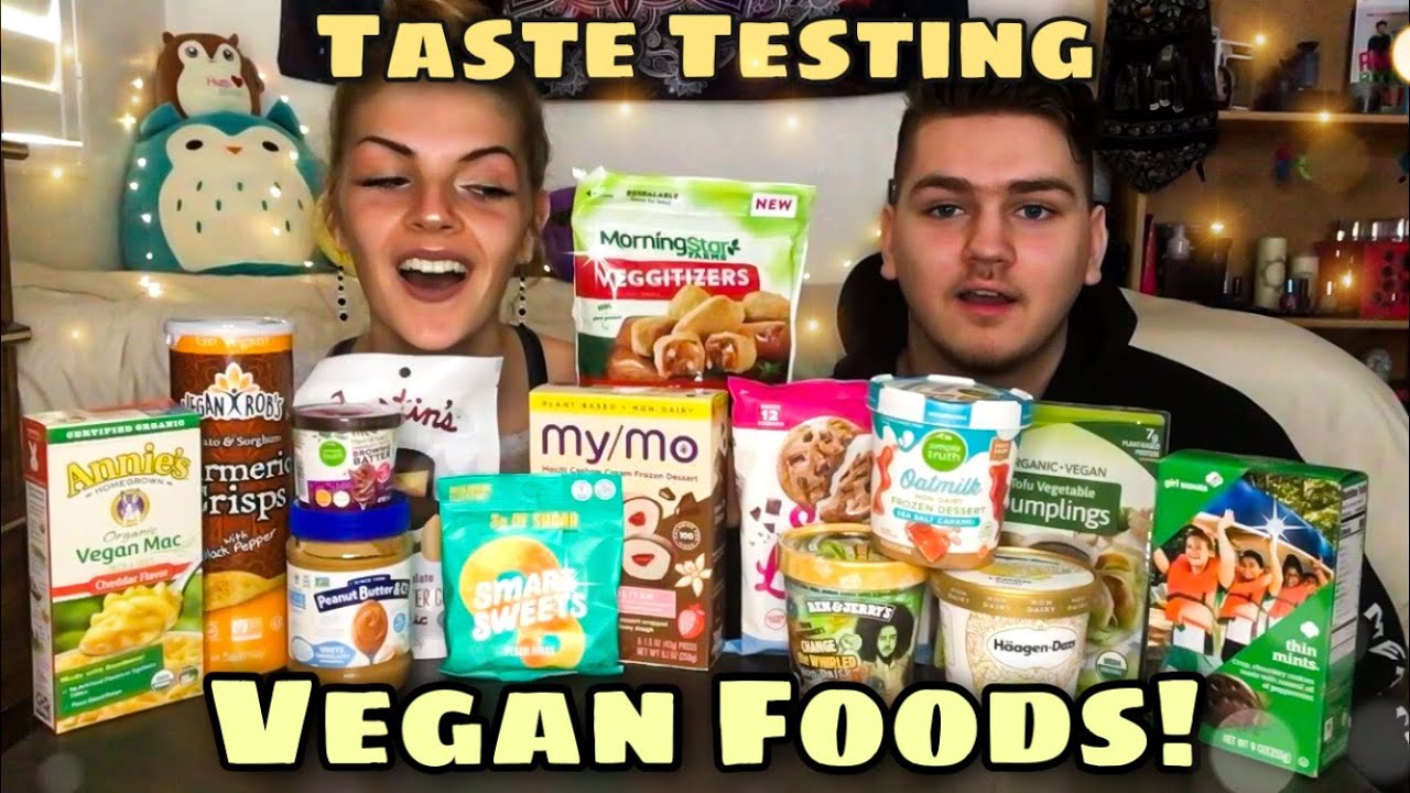 Taste Testing VEGAN FOODS! (Part 2) ft. my NON-VEGAN brother!
