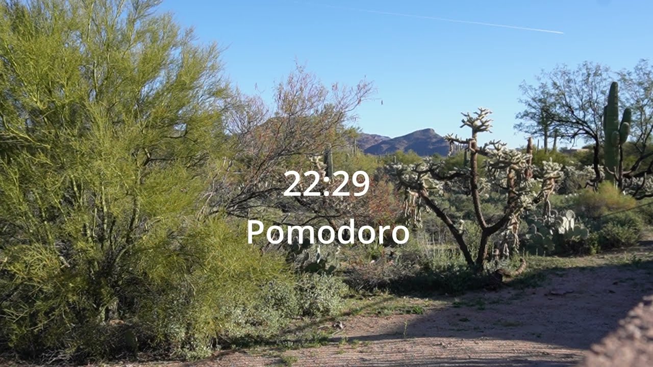 1-Hour Study With Me | Chill Lofi | Mount Lemmon Mountain Views | Pomodoro 25/5