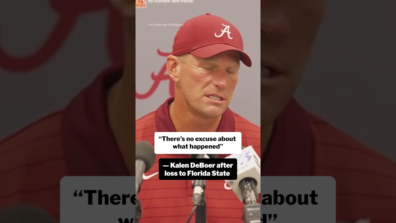 Kalen DeBoer is not happy after Bama's loss vs Florida State 👀