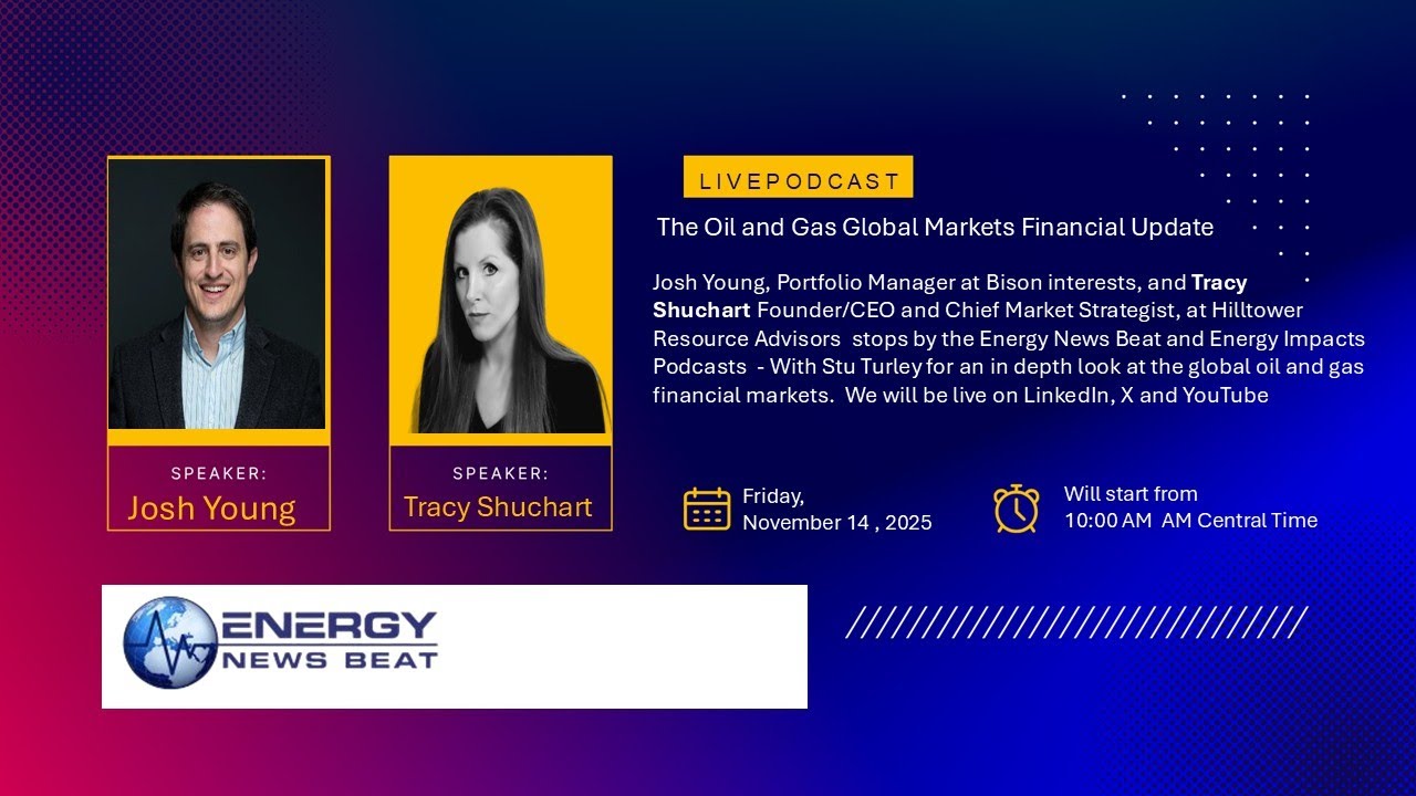 The Oil and Gas Global Markets Finacial Update with Josh Young, and Tracy Shuchart