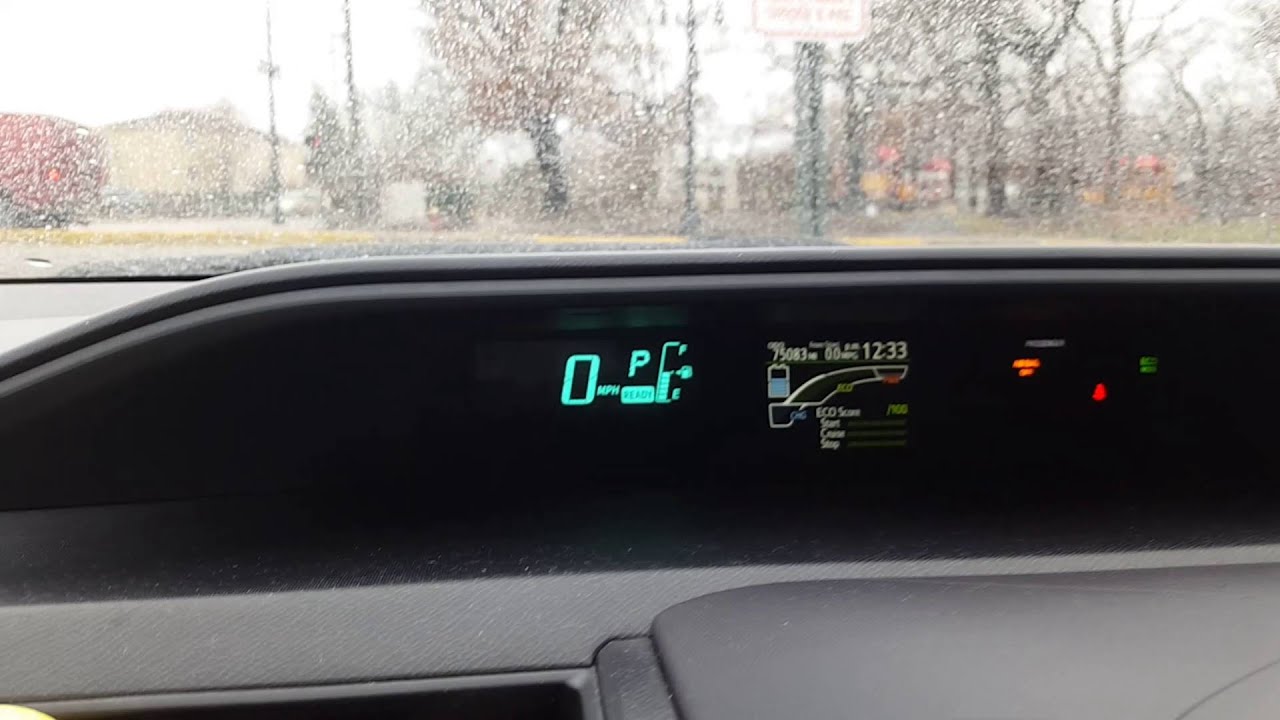 Toyota Prius c - switch MPH to Km/h