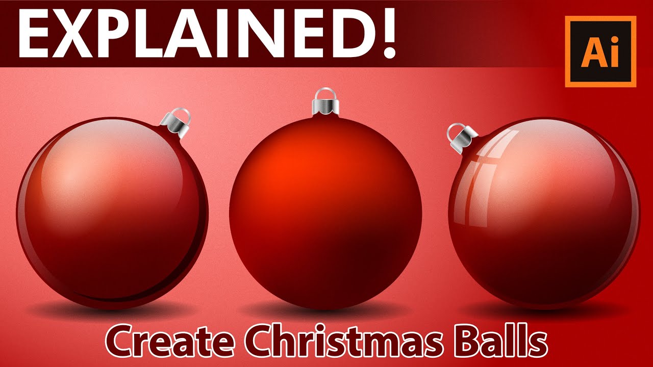Illustrator Tutorial - How to create Christmas Balls