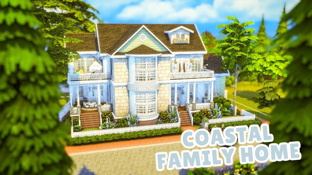 Coastal Family Home | The Sims 4 Speedbuild