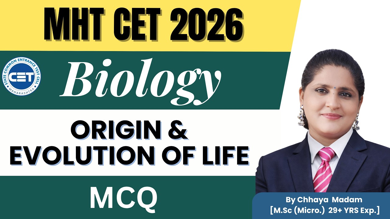 IMP MHT-CET PYQ’S 2026  | Origin & Evolution of Life  #mhtcet_pyq #biology  #viral