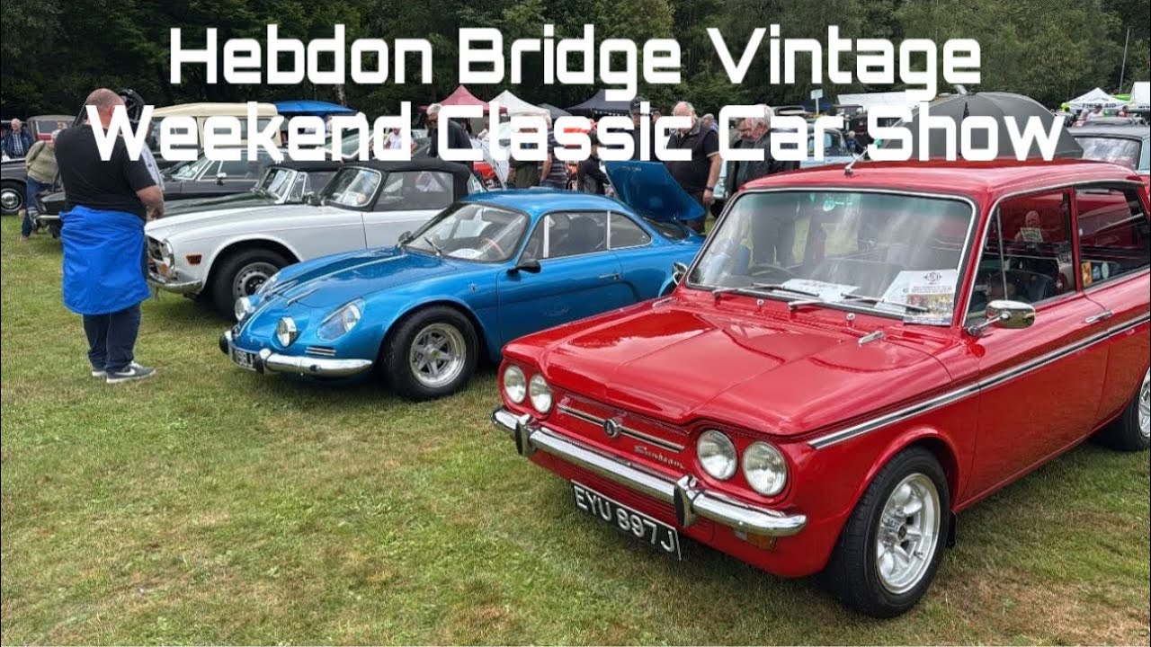 Hebdon Bridge vintage classic car show August 2025