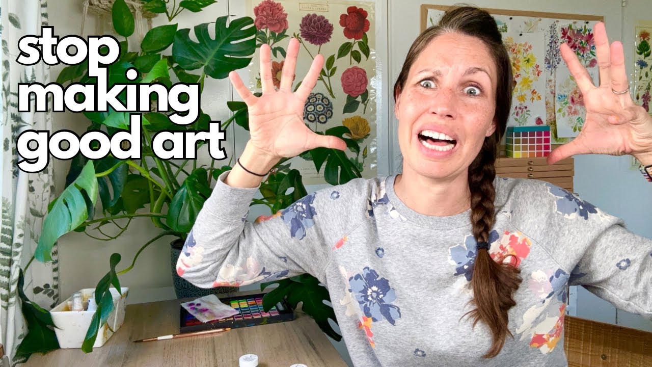 Stop making good art - Most powerful thing to improve your practice! + Watercolor icelandic poppies