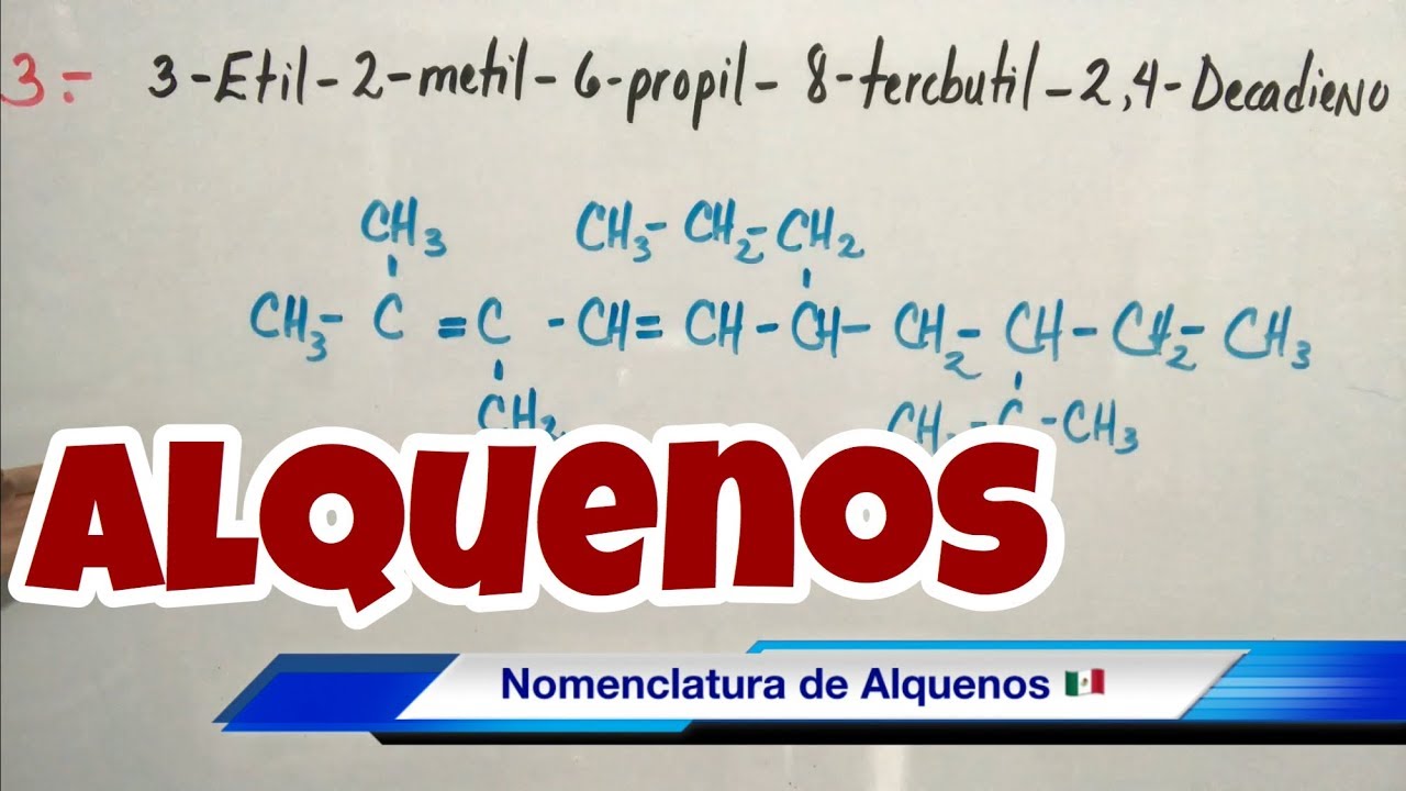 Nomenclatura de ALQUENOS (bien chido)