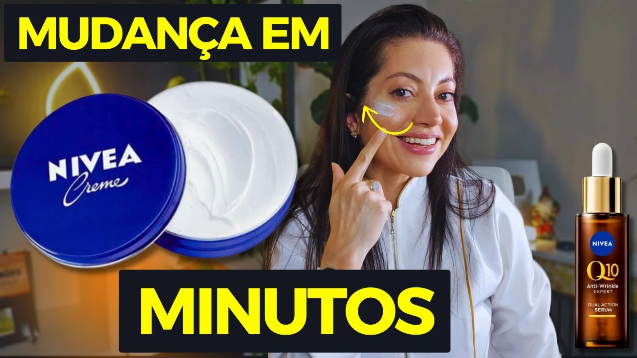 NÃO ACREDITEI ATÉ FAZER! 10 ANOS A MENOS EM MINUTOS com o Nivea da Latinha Azul! Dra. Greice Moraes