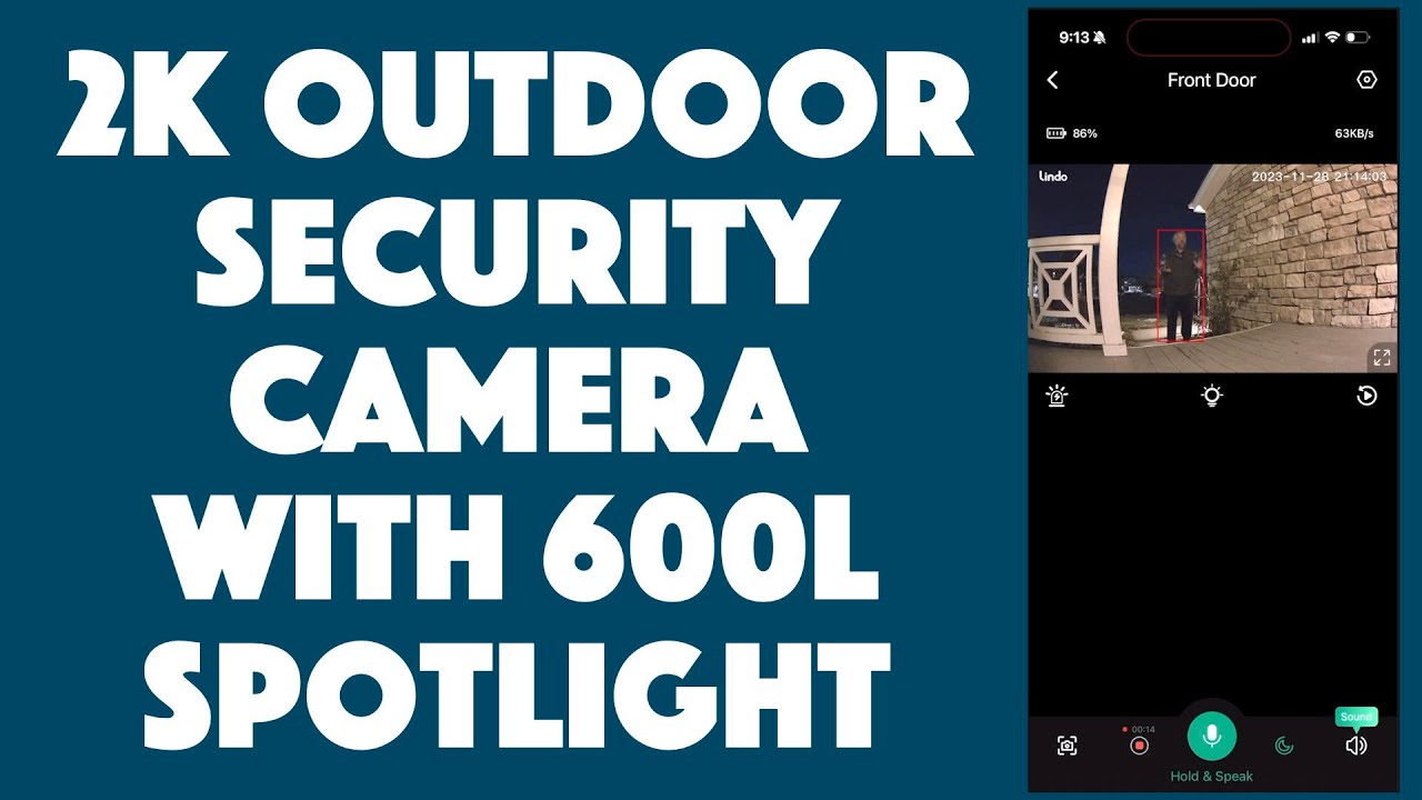 Lindo Intelligent Battery 2K Spotlight Security Camera - DEMO & REVIEW