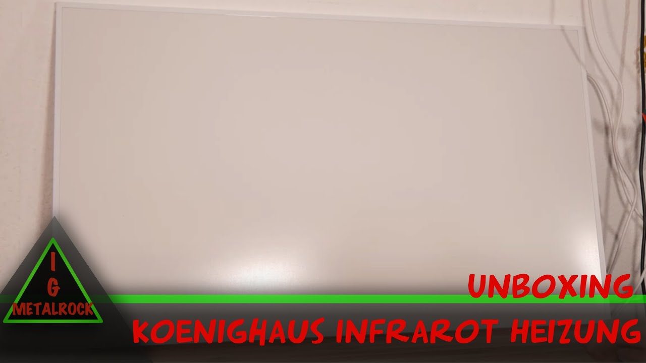 Könighaus Infrarot Heizung Unboxing [German/4K]