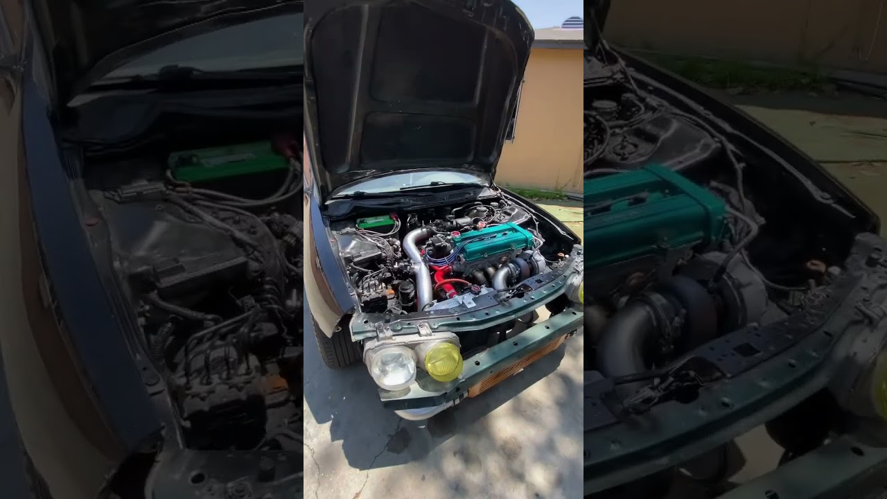 W pełni zbudowana turbosprężarka B18B1 #honda #turbo #samoch&oacute;d #youtubeshorts #trendy #wzmocnione #szorty #śmieszne