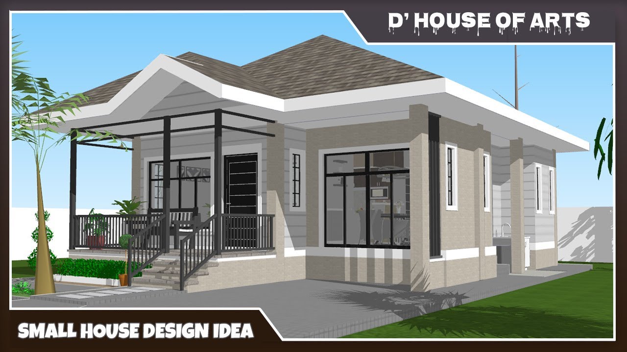 Small House Design Ideas | Bungalow House Design | 3 Bedrooms and 2 Toilet & Bath  | 8.0m x 9.5m