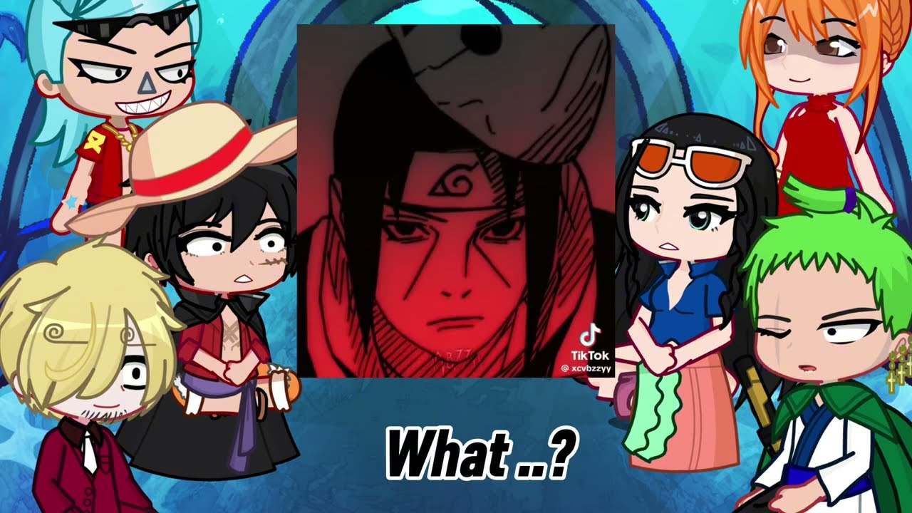 Past marines react to itachi uchiha | naruto shippuden | sasuke | Onepiece | Luffy | Gacha life