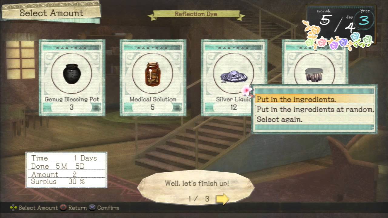Atelier Ayesha   How to synthesize an ultimate Reflection Dye