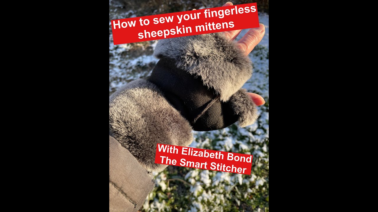 How to sew your fingerless sheepskin mittens
