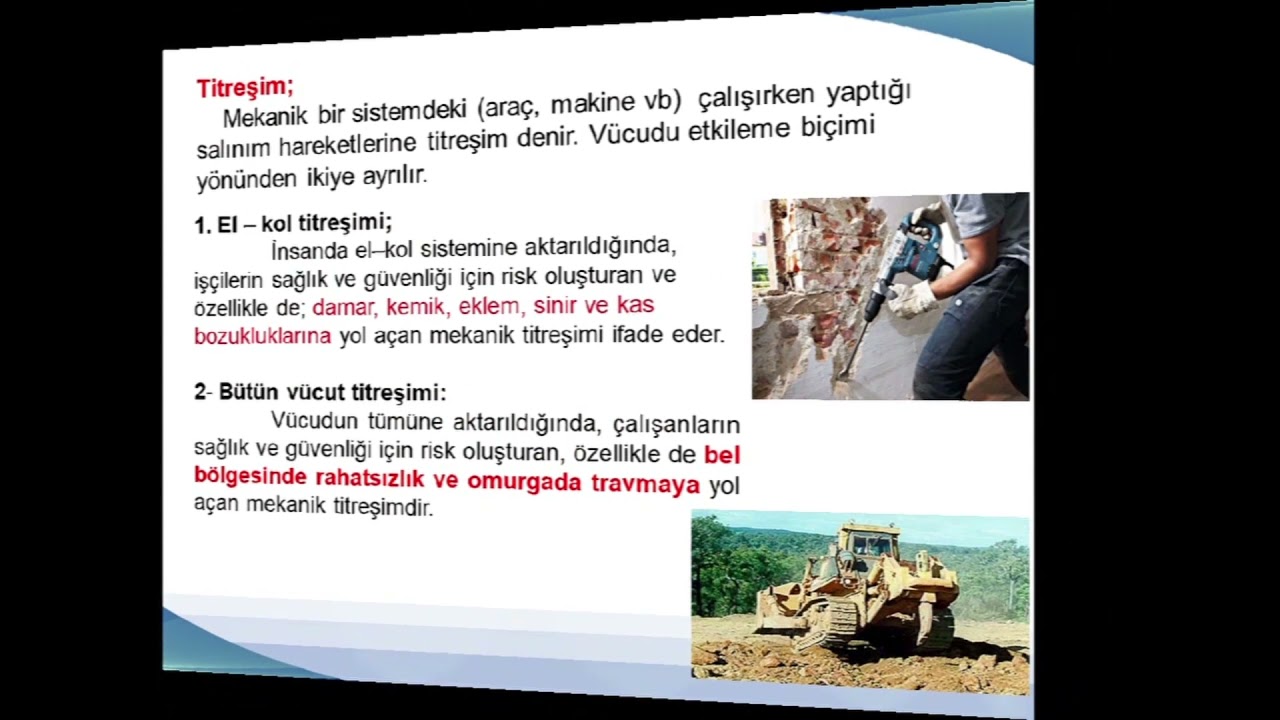 Teknik Konular Fiziksel Risk Etmenleri Bölüm 1
