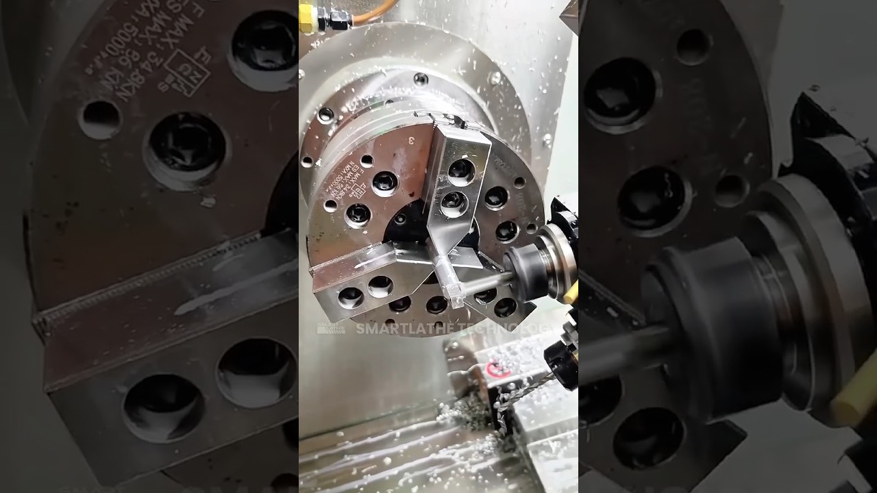 Advanced Positioning and 3 Jaw Chuck for High Efficiency Batch Machining with ST-46YT CNC Lathe.