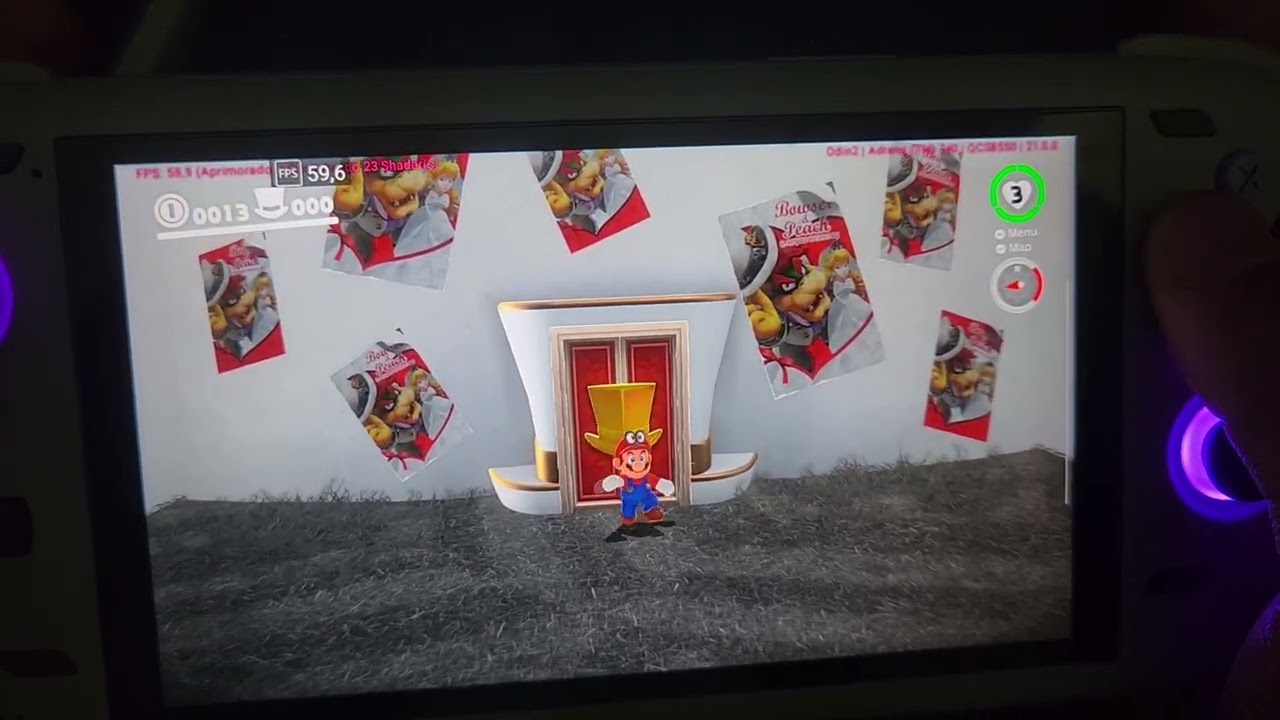 Eden emulator Mario Odyssey AYN ODIN 2 PRO (sd 8 gen 2)