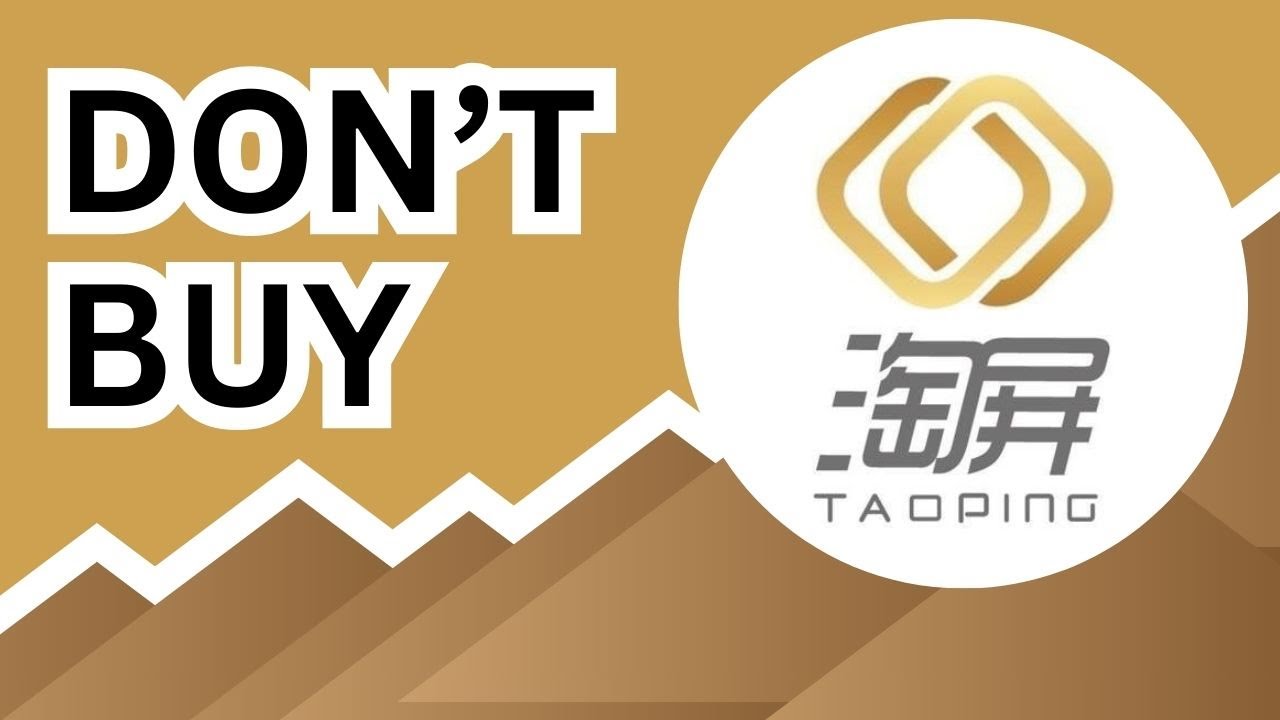 DON'T BUY Taoping Stock (Until You Watch This Analysis) #TAOP