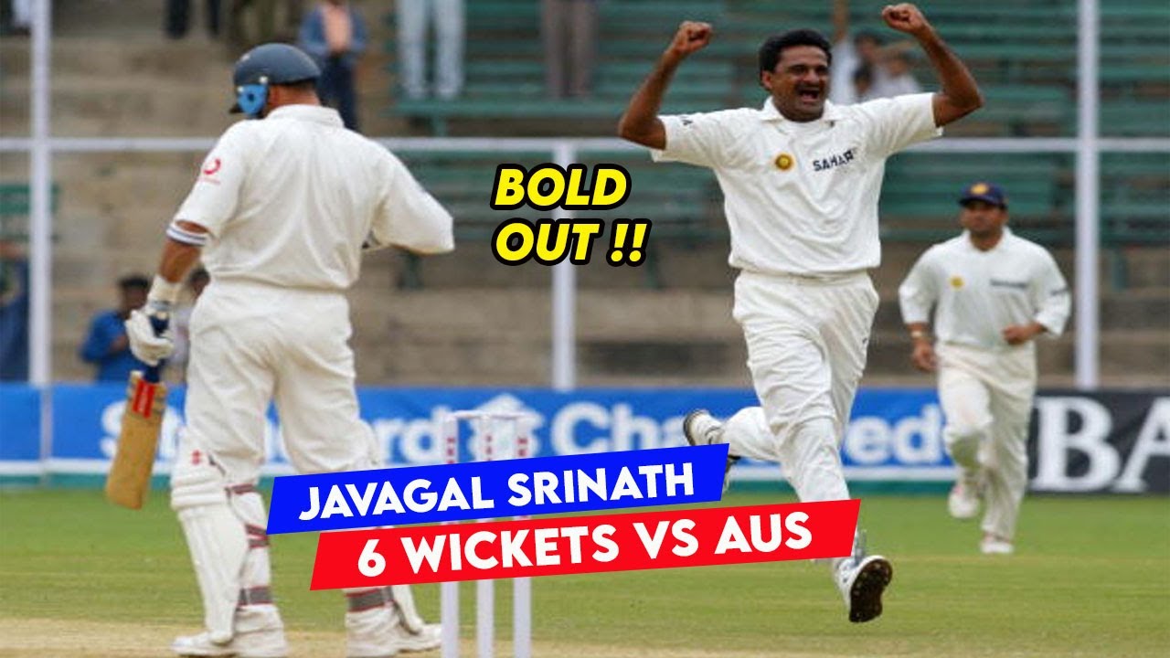 W,W,W,W,W,W 🔥 Javagal Srinath 6 wickets vs Australia in 2nd Test 1997/98