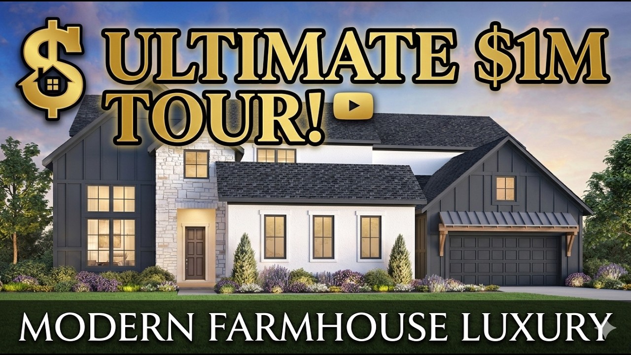 Touring the Luxury Modern Farmhouse with family!