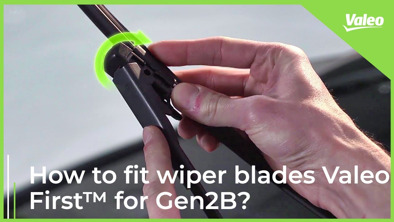 How to fit car wiper blades Valeo First&trade; for Gen2B? | Valeo Servic