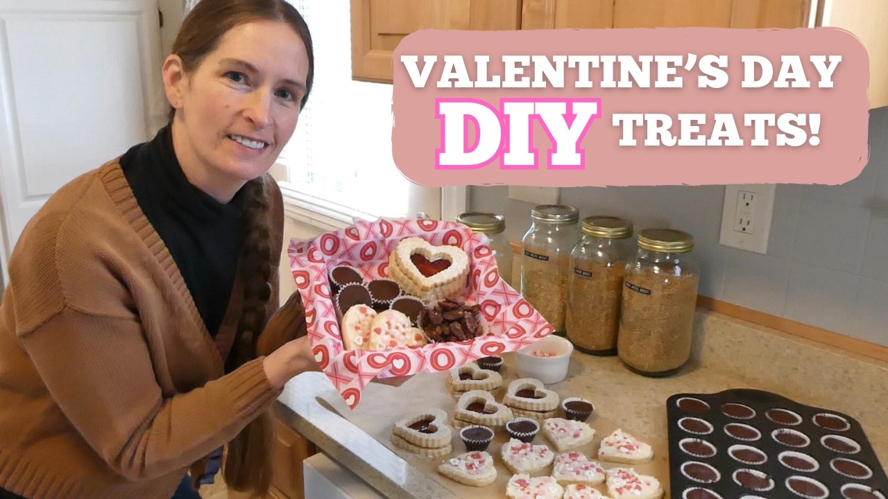 Valentine’s Day Baking Ideas | Sugar Cookies, Peanut Butter Cups & Cinnamon Roasted Nuts