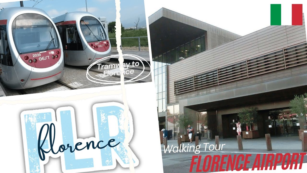 Florence Int'l Airport (FLR) Tuscany, Italy. Departures, Arrivals And Ground Transportation (4K)