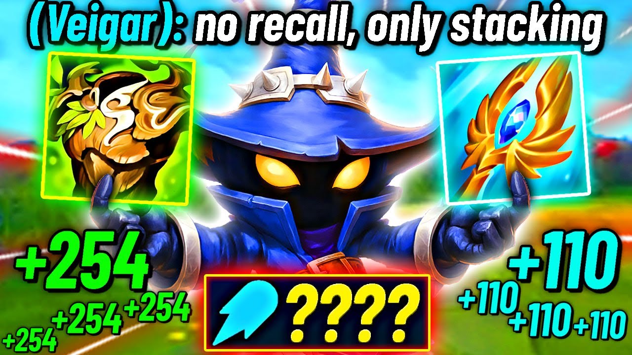 VEIGAR WITH INFINITE HP & Mana (No Recall, ONLY STACKS)