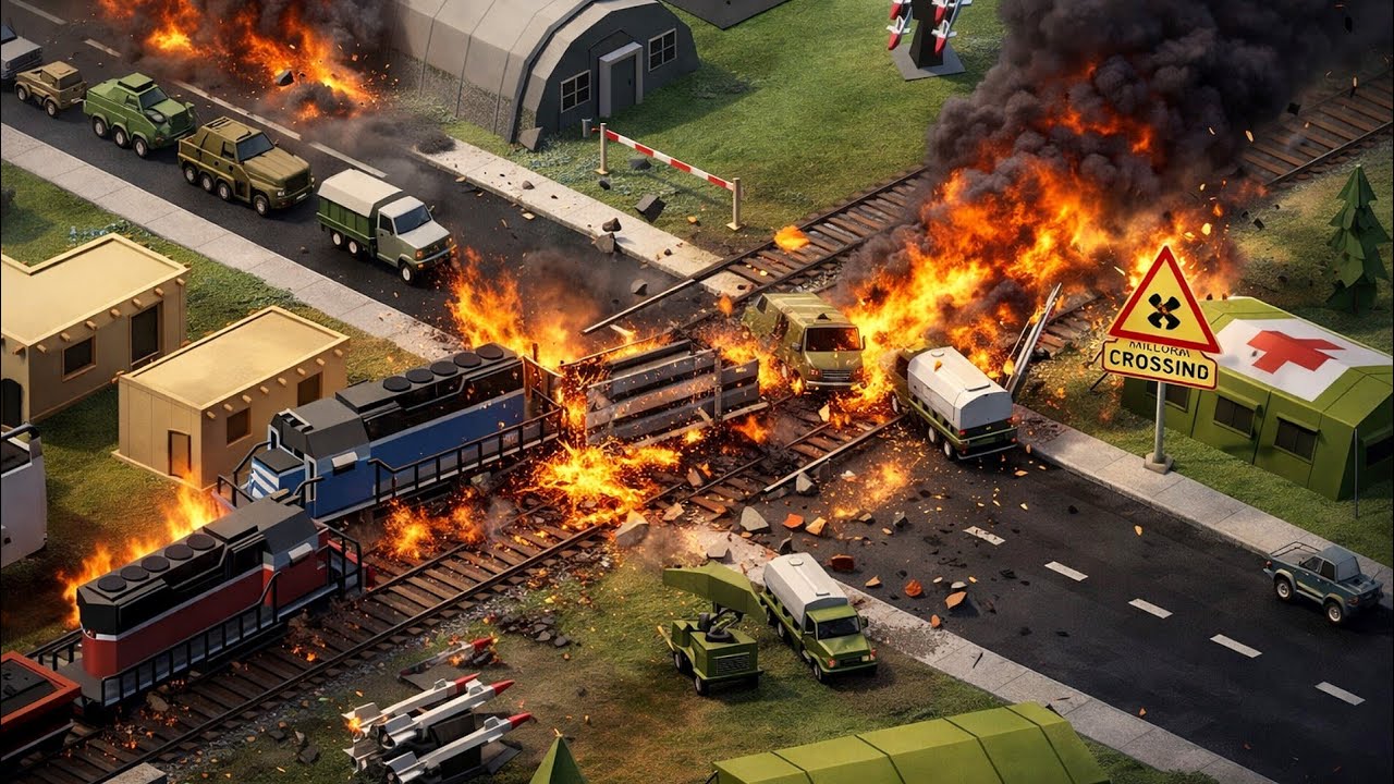 🚦 Railroad Crossing Mania – Train vs Everything | Gameplay #57