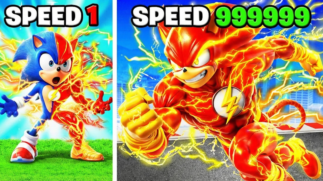 Slowest To FASTEST FLASH SONIC in GTA5!