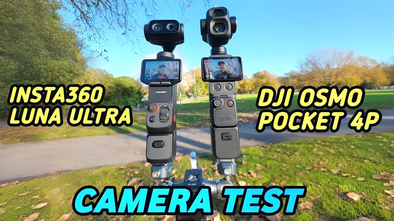 Сравнение характеристик DJI Osmo Pocket 4P и Insta360 LUNA Ultra: тест-драйв и замедленная съемка!