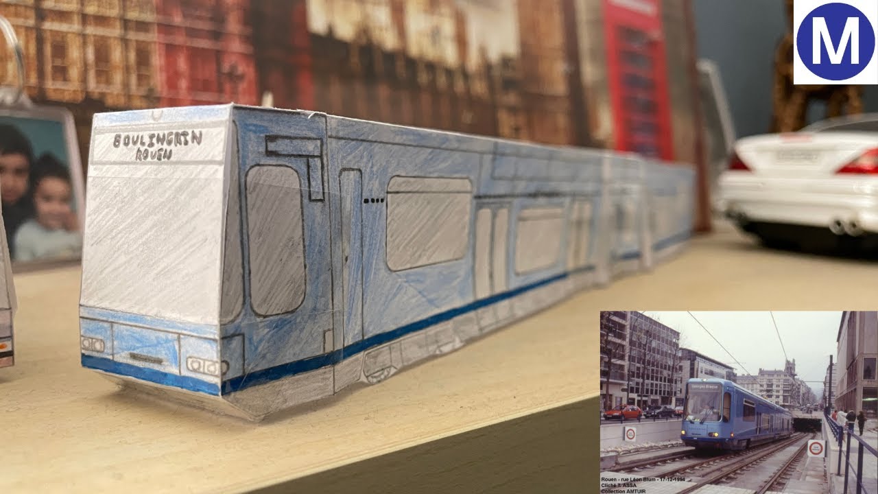 Maquette en papier : Alstom TFS (Tramway Français Standard)