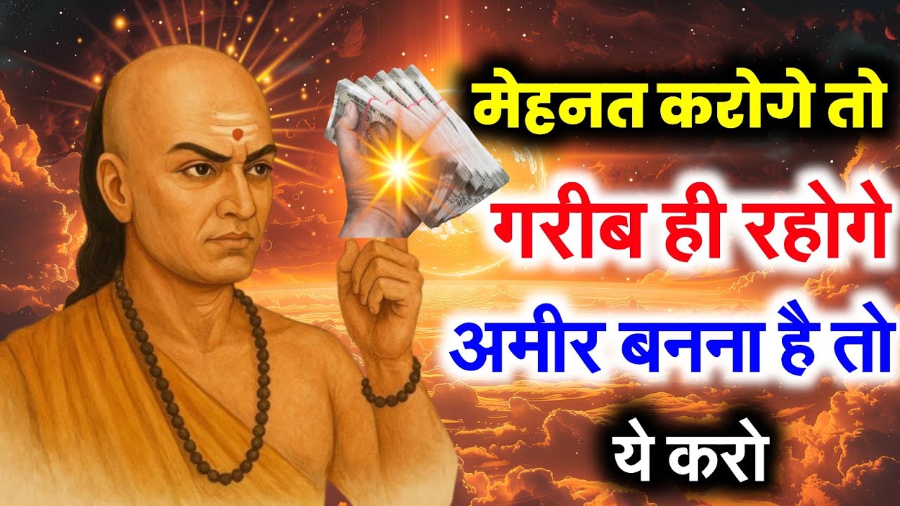मेहनत करोगे तों गरीब ही रहोगे। अमीर : बनना है ये तो करो | Chanaky Niti