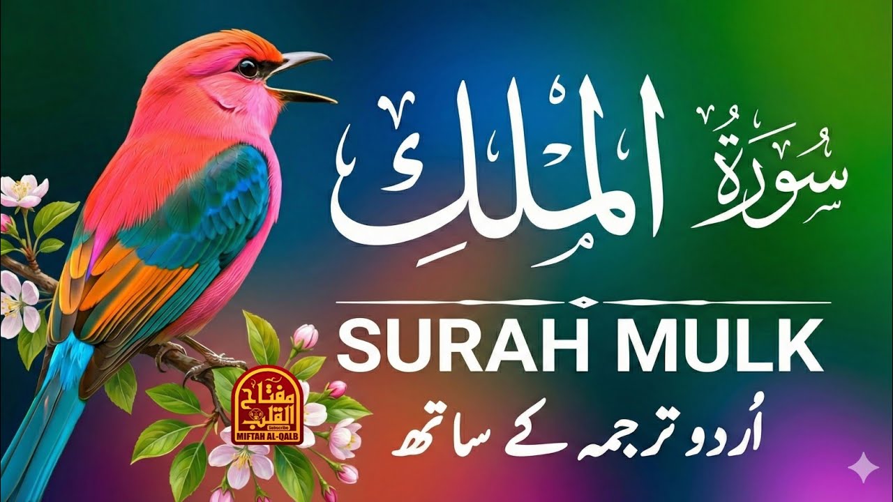 سورة الملك | Surah Al-Mulk with Urdu & Hindi Translation | Peace, Protection, Guidance Today Now 