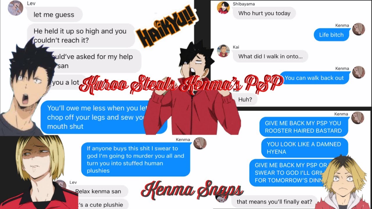 Haikyuu!! Kenma Snaps and Roasts His Team|| Kuroo Stole Kenma’s PSP. 8000 Subscribers Special!