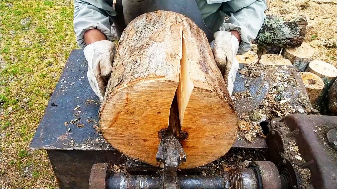 Amazing Homemade Log Splitter Wood Processing Machines / Homemade Firewood Cutting Machine