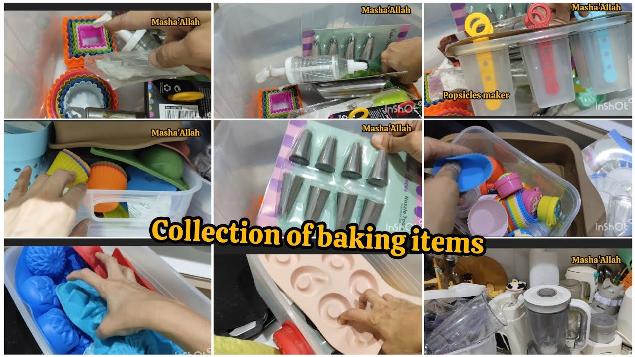 My collection of baking suppliers and electric appliances