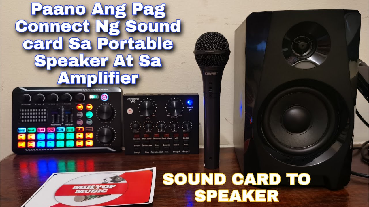 Tamang Pag Connect Ng Sound Card Sa Portable Bluetooth Speaker At Sa Amplifier #tutorial #music